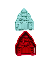 Load image into Gallery viewer, Princess Cookie Cutter Stamp Castle Dress