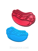 Load image into Gallery viewer, sausage steak cookie cutter stamp t bone steak father's day hotdog