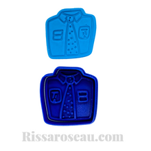 Load image into Gallery viewer, father's day cookie cutter and embosser - socks, shirts, and underwear