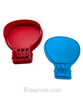 Load image into Gallery viewer, hot air balloon cookie cutter stamp oval round heart shape