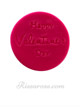 Load image into Gallery viewer, happy valentine's day cookie stamps rose floral heart fondant embosser happy v day
