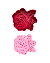 Load image into Gallery viewer, Beautiful Flowers Cookie Cutter Stamp Rose Hibiscus Mother's day