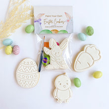Load image into Gallery viewer, Easter PYO cookie cutter painting rabbit egg cute chicken paintbrush chubby carrot