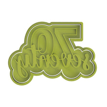 Load image into Gallery viewer, number cookie cutter letter combined birthday anniversary embosser 21 30 40 50 60 70 80 70 / cutter with embosser