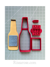 Load image into Gallery viewer, beer fondant cutter set father's day best dad ever