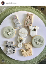 Load image into Gallery viewer, woodland theme animals - rabbit, bear, fox, raccoon and squirrel