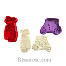 Load image into Gallery viewer, golf cookie cutter golf buggy club t shirt polo shirt pant club bag father's day