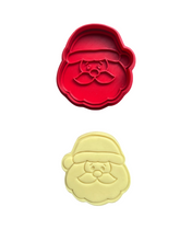 Load image into Gallery viewer, Christmas Cookie Cutter Stamp Santa Reindeer Carrot Milk Rudolph