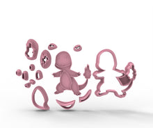 Load image into Gallery viewer, pokemon style fondant cutter set pikachu pokeball game trainer monster