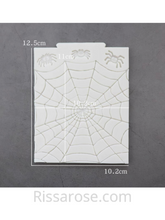 Load image into Gallery viewer, Halloween silicone mould Spider spiderweb web texture