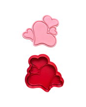 Load image into Gallery viewer, Hearts Day Cookie Cutter Stamp Heart Teddy Bear Letter Valentine's' day