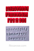 Load image into Gallery viewer, Debosser font Alphabets set Numbers Symbols set