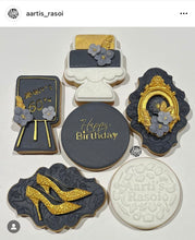 Load image into Gallery viewer, Tiered cake cookie cutter debosser Announcement Easel wedding birthday