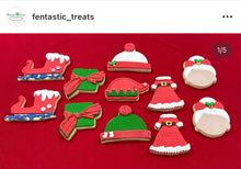Load image into Gallery viewer, Christmas cookie cutter - Santa, gingerbread house, gift, wreath, fox & pine tree cones