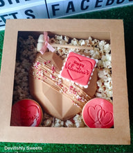 Load image into Gallery viewer, happy valentine's day double love hearts cookie stamps fondant embosser cake decoration