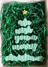 Load image into Gallery viewer, We wish you a merry christmas cookie cutter debosser xmas cookie box