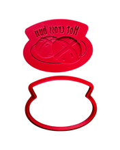 Load image into Gallery viewer, Hot cross buns Cookie Cutter Debosser Easter