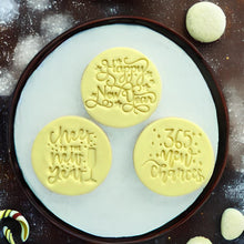 Load image into Gallery viewer, Happy New Year Cookie Fondant Stamps Embosse wine Glass chin chin 2023 Fireworks Celebrition