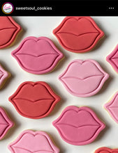 Load image into Gallery viewer, Lips Cookie Cutter Stamp Love Valentine's day Mother's day Fondant Embosser Cake Decoration
