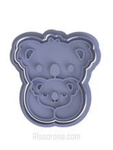 Load image into Gallery viewer, australian day cookie cutter stamp - kangaroo kaola sunglasses australian map koala