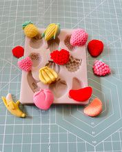 Load image into Gallery viewer, Fruit Silicone Mould banana peach pineapple corn Strawberry Cake Mould Fondant Decor Mould