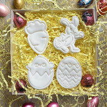 Load image into Gallery viewer, Easter Rabbit cookie cutter PYO set egg hunt chicken Egg