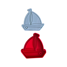 Load image into Gallery viewer, Sailing cookie cutter stamp lighthouse boat helm anchor sun swimming ring