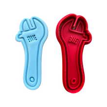 Load image into Gallery viewer, Tool set cookie cutter and embosser - father's day - drill, hammer, spanner, saw and screw driver