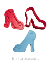 Load image into Gallery viewer, cinderella theme cookie cutter debosser tiara crown shoe pumpkin carriage raised pattern