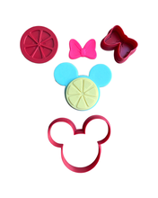 Load image into Gallery viewer, Lemon theme cookie cutter embosser half slice full slice baby shower