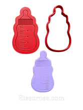 Load image into Gallery viewer, baby cookie cutters debosser rattle bottle baby block boho bottle