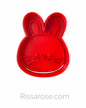 Load image into Gallery viewer, Farm animals head face cookie cutters stamps - Chicken Horse Lamb Cow Pig Dog Deer Rabbit Duck