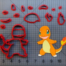 Load image into Gallery viewer, pokemon style fondant cutter set pikachu pokeball game trainer monster