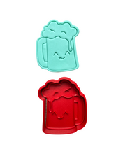 Load image into Gallery viewer, Saint Patrick's Day Cookie Cutter Stamp Pot Hat Clover Beer Leaf Rainbow