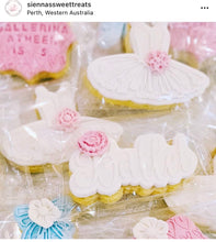Load image into Gallery viewer, ballerina cookie cutter embosser debosser ballet shoes dress tutu raised pattern