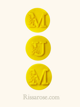 Load image into Gallery viewer, floral alphabet cookie debossers mother's day letter