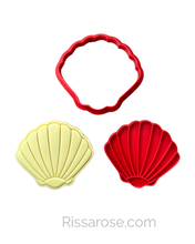 Load image into Gallery viewer, Ocean Theme Cookie Cutter Stamp Shell Seahorse