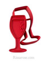 Load image into Gallery viewer, mother's day cookie cutter and stamp set - spa facial day cutter stamp - bubble wine spa set bathrobe slipper eye mask facial mum wineglass