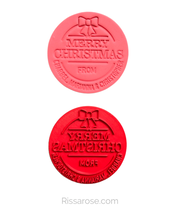 Load image into Gallery viewer, Merry Christmas from cookie stamp custom names