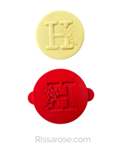 Load image into Gallery viewer, Floral alphabet cookie debossers mother's day letter