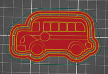 Load image into Gallery viewer, bus cookie cutter stamp