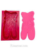 Load image into Gallery viewer, ballerina cookie cutter embosser debosser ballet shoes dress tutu raised pattern shoes / debosser