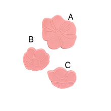 Load image into Gallery viewer, Flower bouquet set 2 - mother's day cookie cutter debossers leaf vase tag