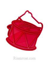 Load image into Gallery viewer, music theme cookie cutter stamp - drum grand piano violin microphone saxophone guitar keyboard keyboard