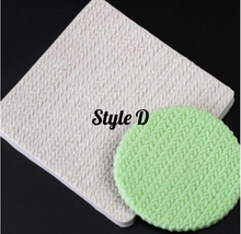 Load image into Gallery viewer, knitting texture silicone mould - cake decorating - fondant gum paste icing d