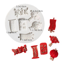 Load image into Gallery viewer, Chinese New Year Silicone Mould lantern fan firecracker red evenlope China