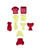 Load image into Gallery viewer, Golf cookie cutter golf buggy club t shirt polo shirt pant club bag father's day