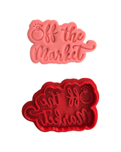 Load image into Gallery viewer, Engagement Cookie Cutter Stamp Future Wife I Said Yes Off the Market