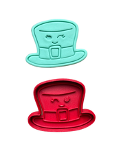 Load image into Gallery viewer, Saint Patrick's Day Cookie Cutter Stamp Pot Hat Clover Beer Leaf Rainbow