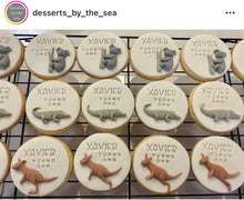 Load image into Gallery viewer, Australia Animal silicone mould - koala kangaroo crocodile boomerang bush hat cowboy